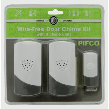 WIRELESS PLUG IN DIGITAL DOOR CHIME/BELL, 2 CHIMES IN PACK