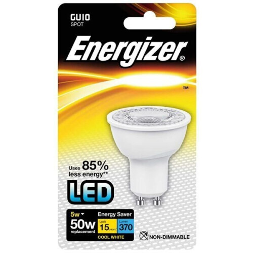 Energizer Energizer GU10 Cool White Blister Pack 5w [S8690]