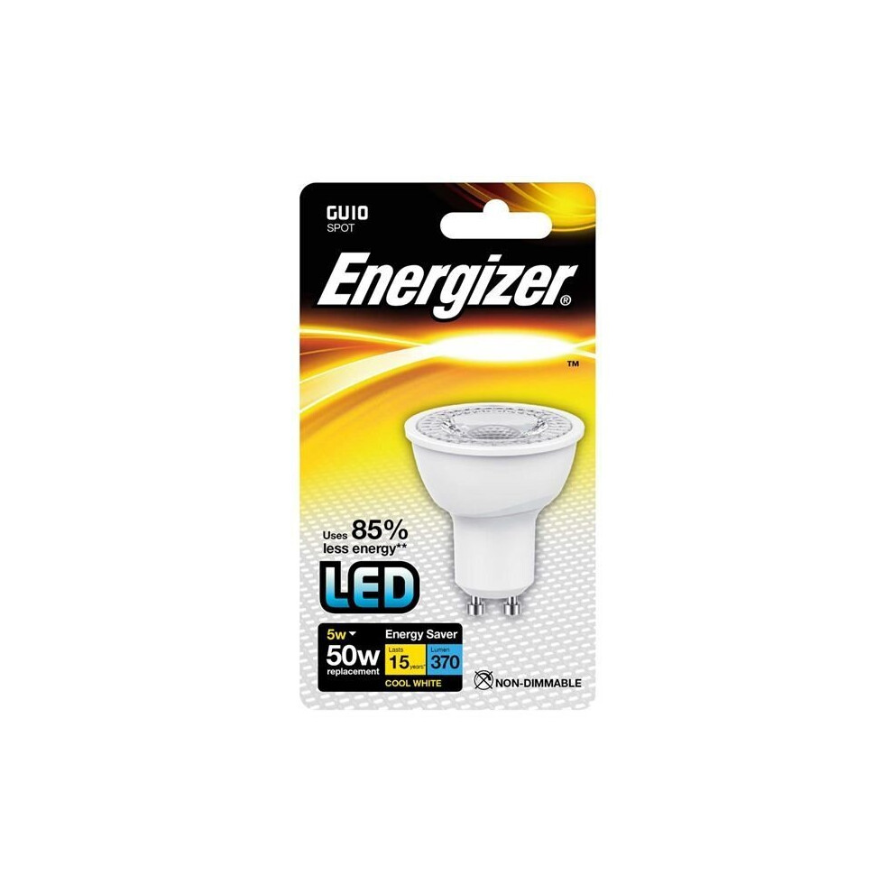 Energizer GU10 Cool White Blister Pack 5w [S8690]