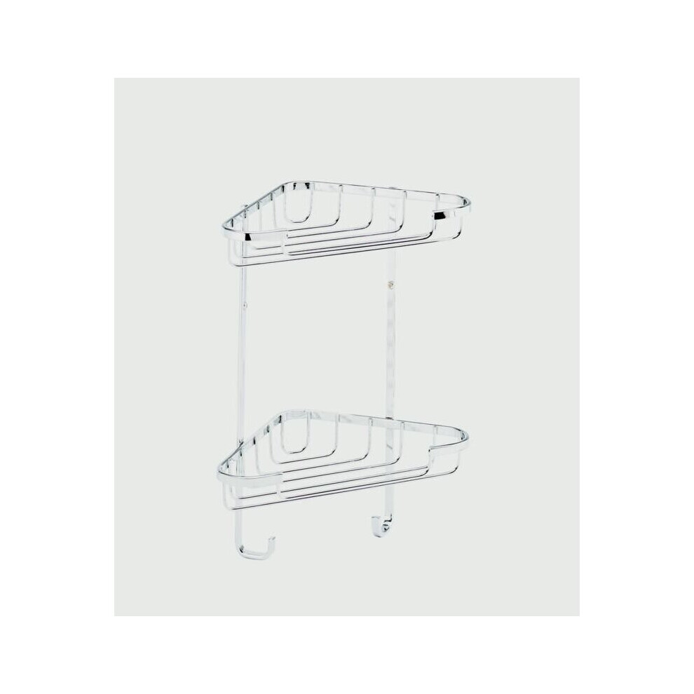 Croydex 2 Tier Corner Basket Small [Qm260841]