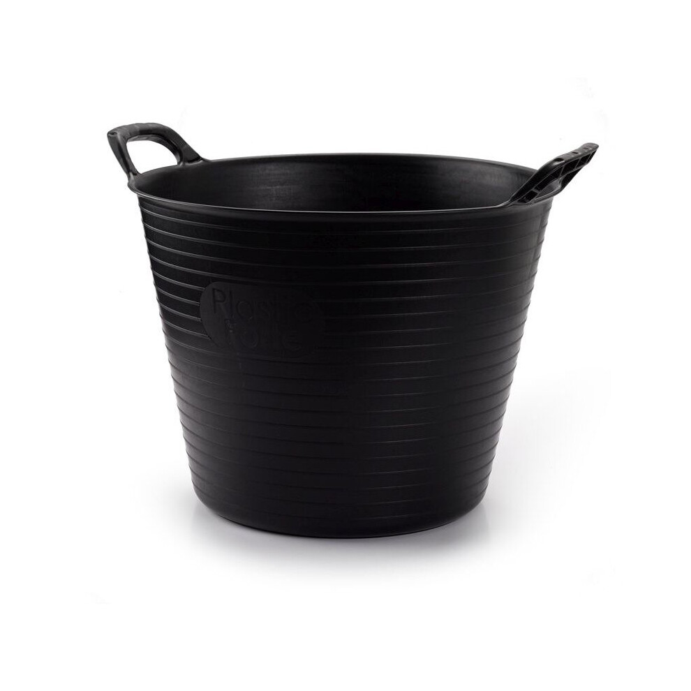 Plasticforte Recycled Flexi Tub 25L - Black - 1187202