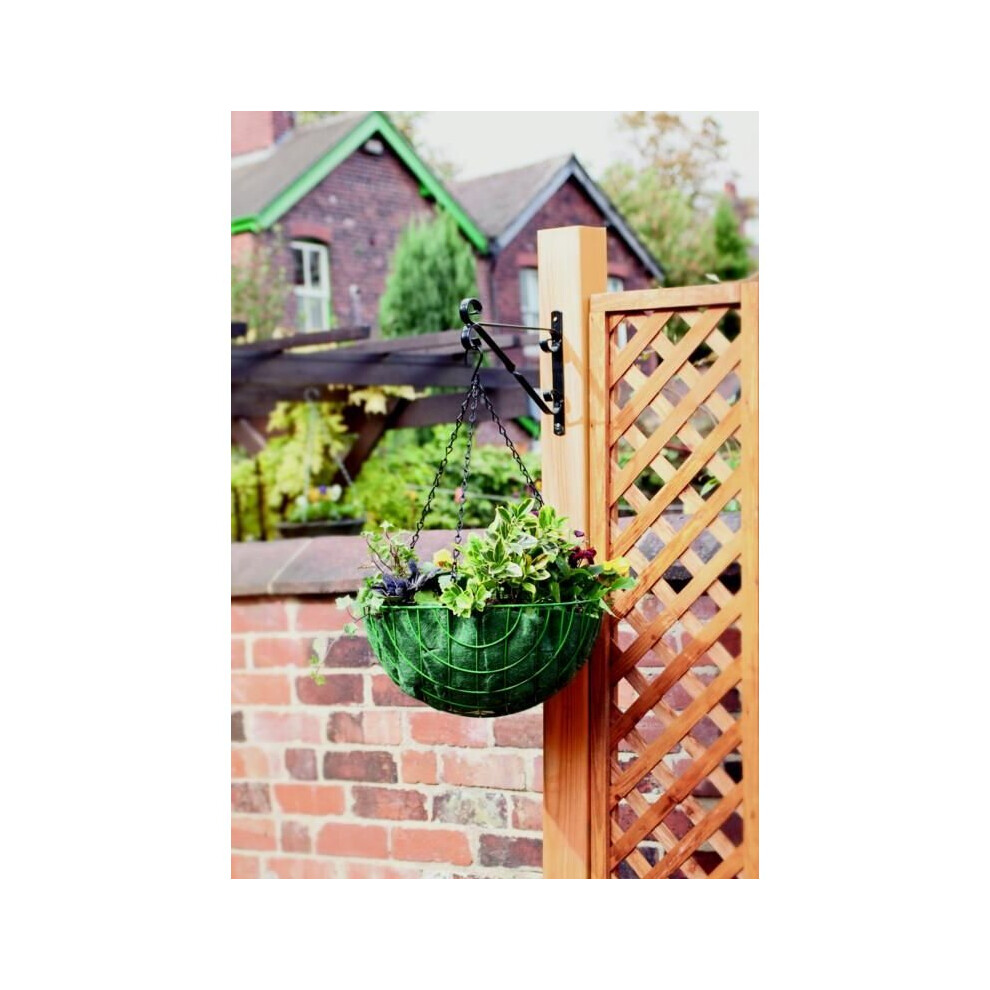 Ambassador Hanging Basket Bracket 30Cm/12" Black - Sb12b 5017193030429