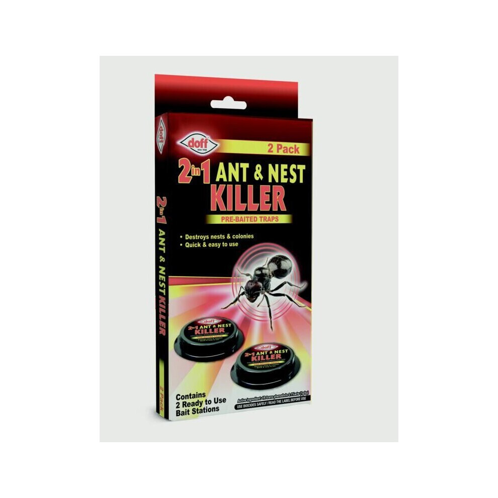 Doff 2 In 1 Ant & Nest Killer Bait Stations Pack 2 [F-BQ-002-DOF]