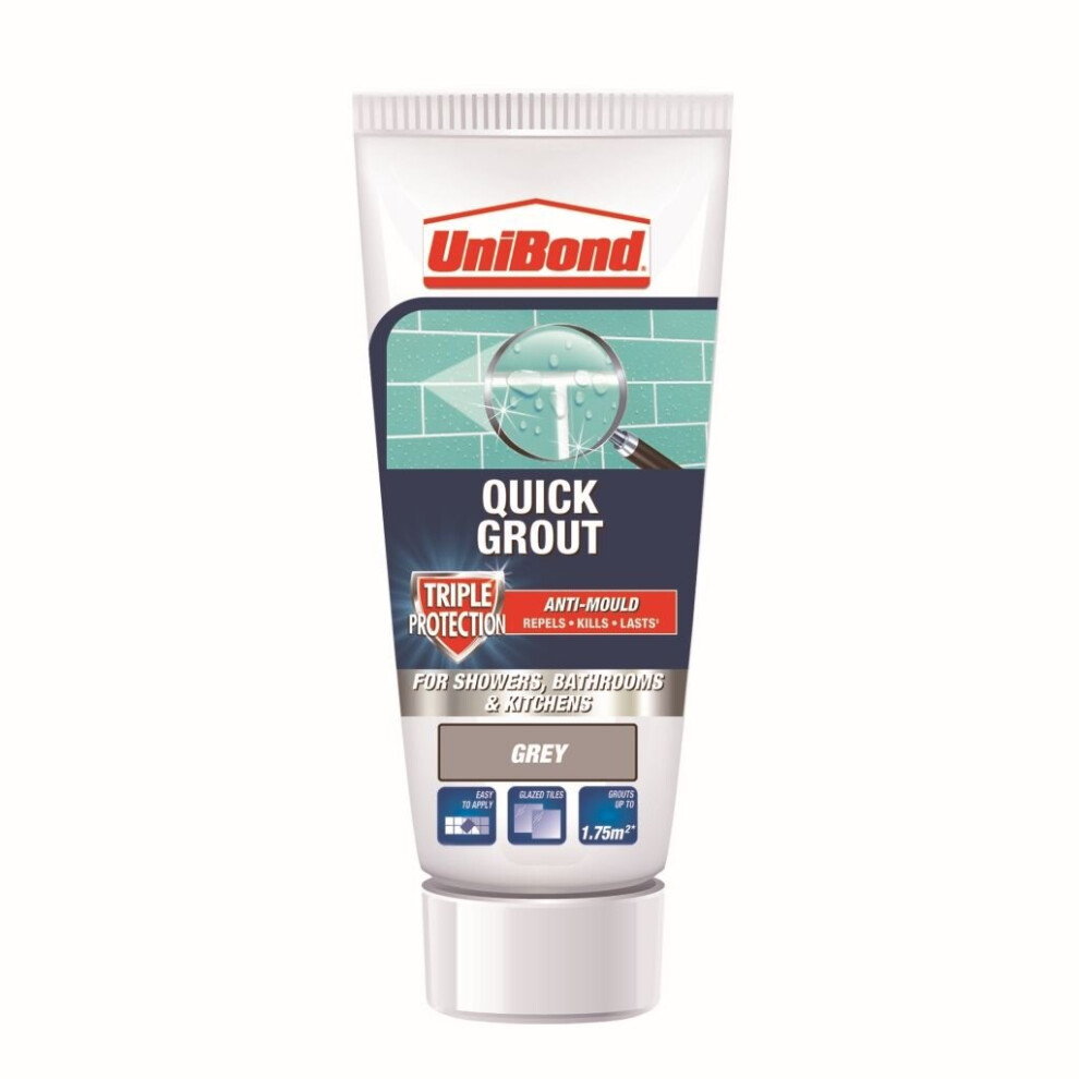 UniBond Ultraforce Wall Tile Adhesive & Grout Grey - 2643637