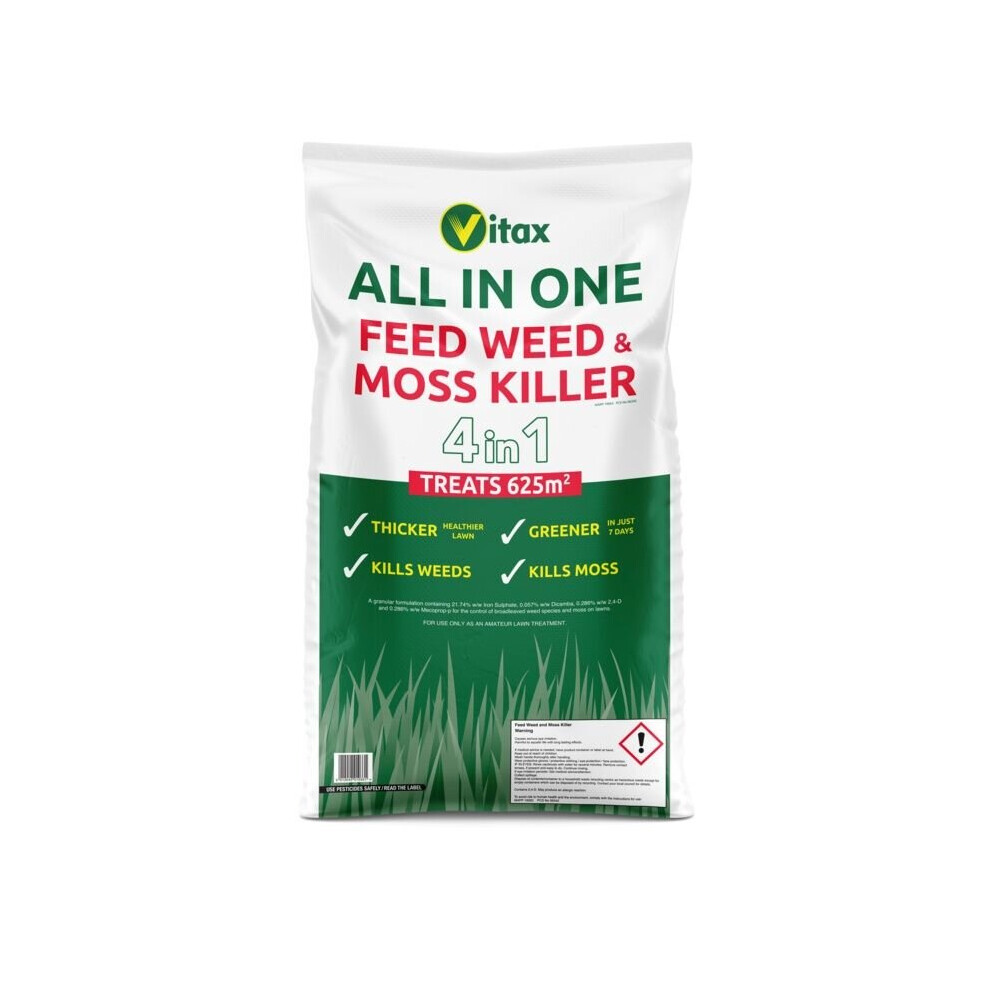 Vitax All In One Feed Weed & Moss Killer 625Sqm [5Fwm20]