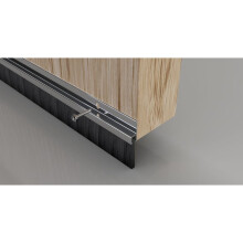Stormguard Brush Bottom Door Seal 914mm Aluminium [02SR0190914A]