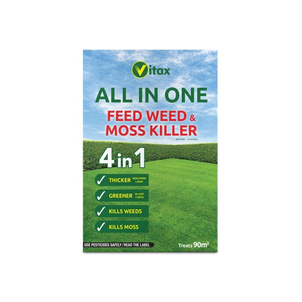 Vitax All In One Feed Weed & Moss Killer Box 90Sqm [5Fwm256]