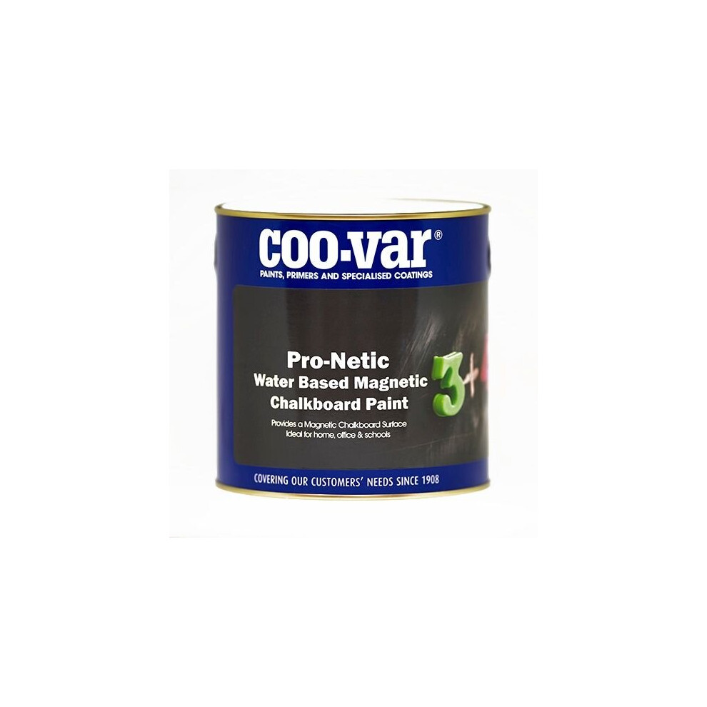 Coovar ProNetic Water Based Magnetic Chalk Board Paint 500ml [361/W168/2/C]