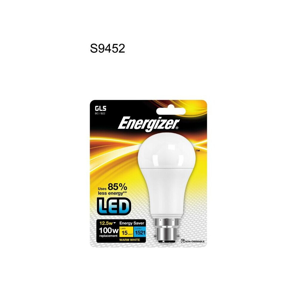 Energizer LED GLS 1521lm B22 Warm White BC 12.5w [S9452]