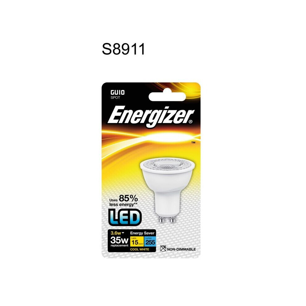 Energizer Led Gu10 255Lm Cool 36" 3.6W [S8911] White