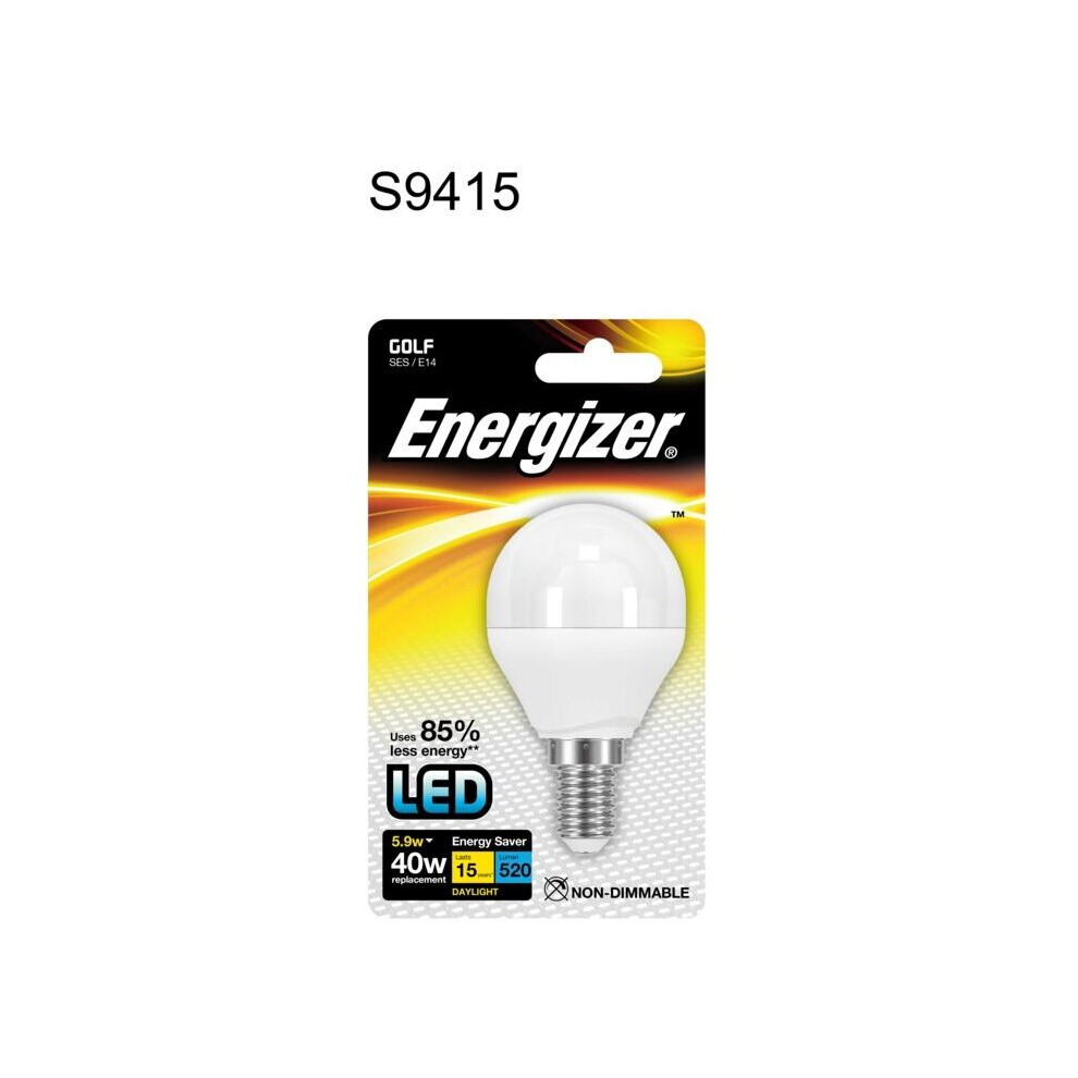 Energizer LED Golf 470lm Daylight Opal SES 5.9w [S9415]