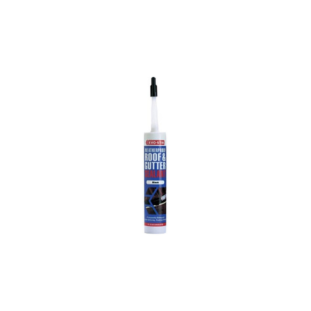 Evo-Stik Weatherproof Roof & Gutter Sealant - Black C20 - 30811726