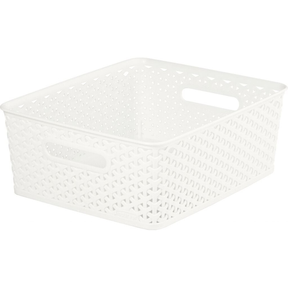 Curver Nestable Rattan Basket Vintage 13L - 196852 White