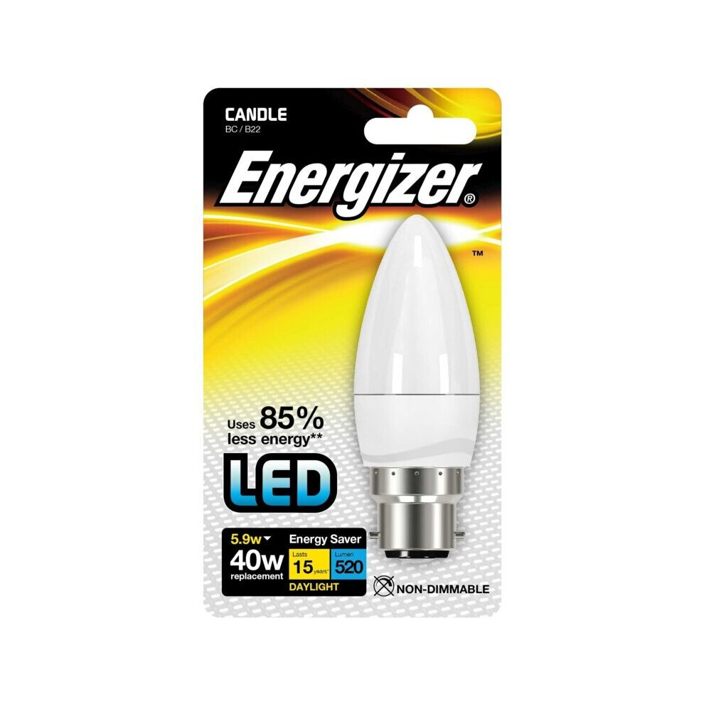 Energizer LED Candle 5.9w B22 Blister [S9147]