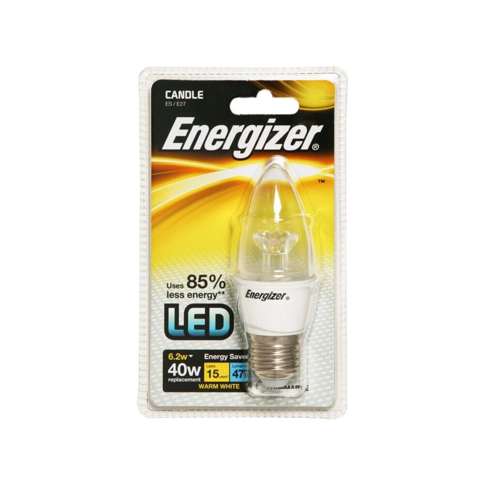 Energizer LED Candle 470lm E27 Warm White ES 6.2w [S8906]