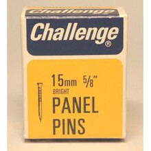 Challenge Panel Pins - Bright Steel (Box Pack) 15mm [10604]