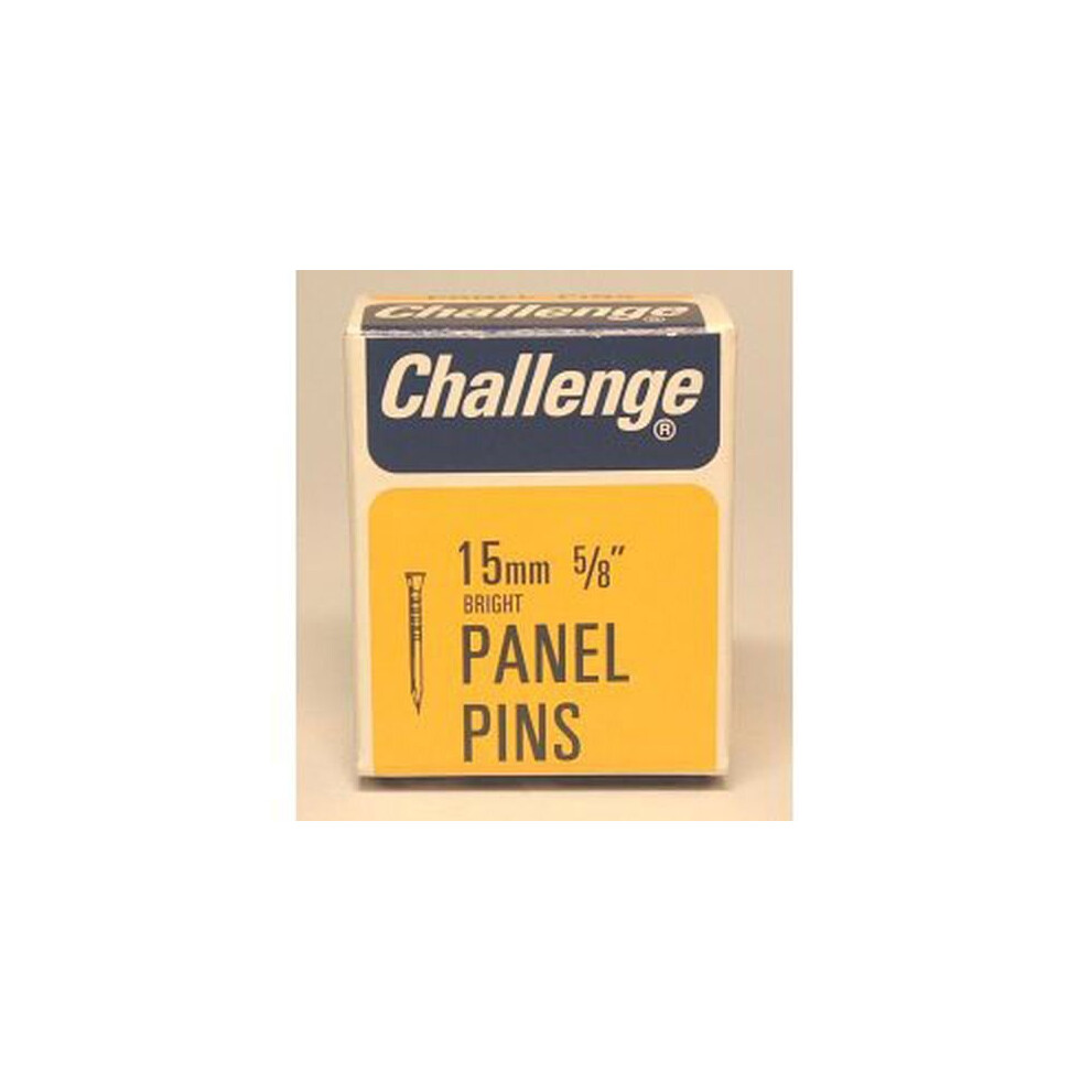 Challenge Panel Pins - Bright Steel (Box Pack) 15mm [10604]