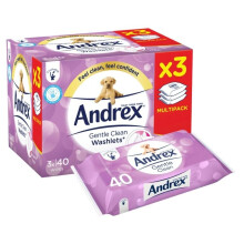 Andrex Gentle Clean Washlets 3 Pack [10069]