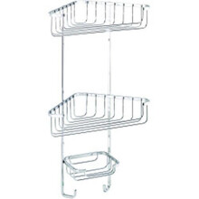 Croydex Corner Basket Three Tier 490 x 275 x 165mm [QM362841]