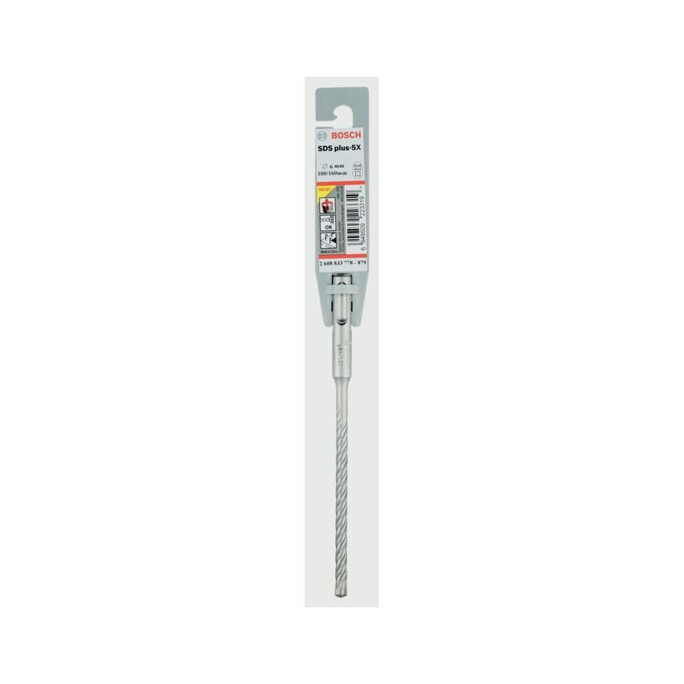Bosch Powertool Accessories Pro Sds Plus-5X Hammer Drill Bit 6.0 X 100 X 160Mm - Black - Image 12