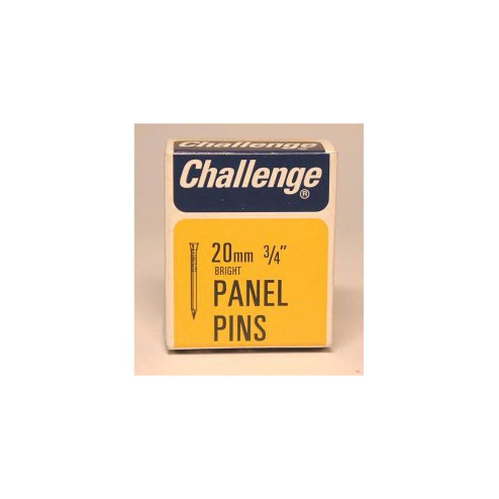 Challenge Panel Pins - Bright Steel (Box Pack) 20mm [10606]