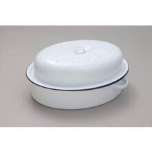 Falcon Falcon Oval Roaster - Traditional White 30cm x 21.5cm x 14.5D [60030]