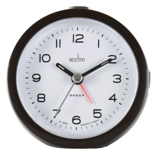 Acctim Acctim Neve Non Ticking Sweep Clock Black [15803]