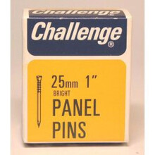 Challenge Panel Pins - Bright Steel (Box Pack) 25mm [10608]