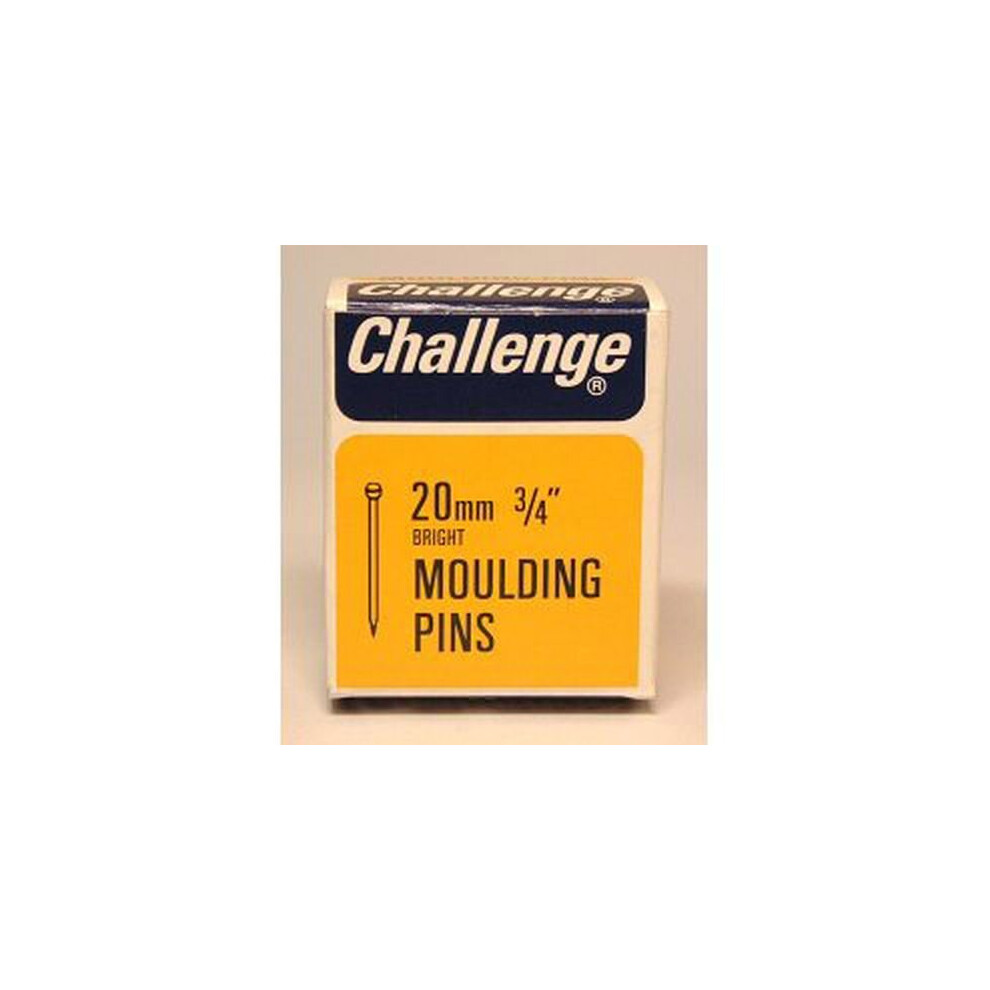 Challenge Moulding Pins (Veneer Pins) - Bright Steel (Box Pack) 20mm [11004]