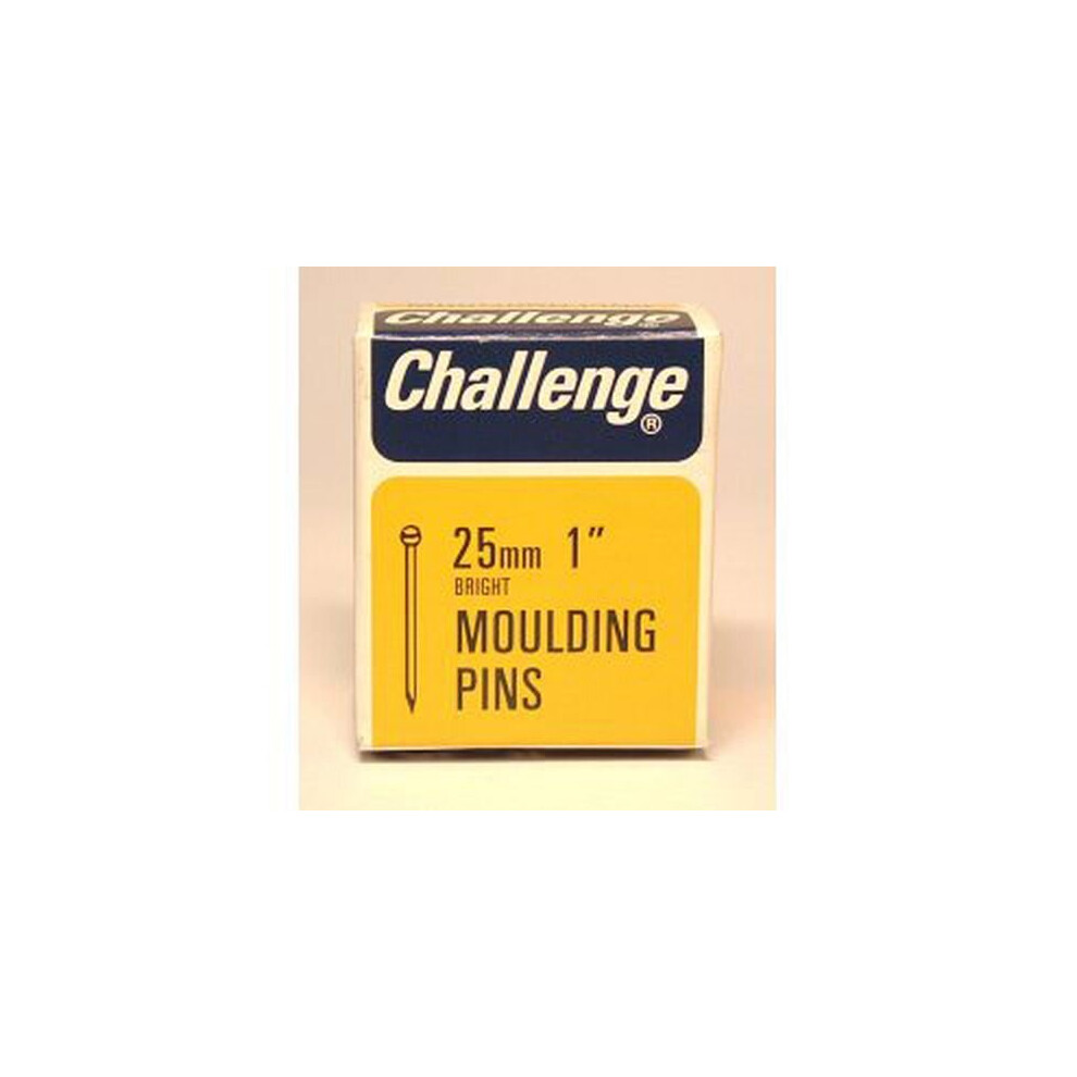 Challenge Moulding Pins (Veneer Pins) - Bright Steel (Box Pack) 25mm [11006]