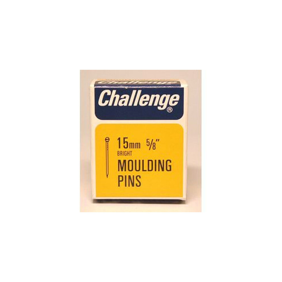 Challenge Moulding Pins (Veneer Pins) - Bright Steel (Box Pack) 15mm [11002]