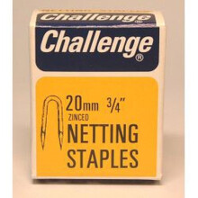 Challenge Netting Staples - Zinc Plated (Box Pack) 20mm [11204]