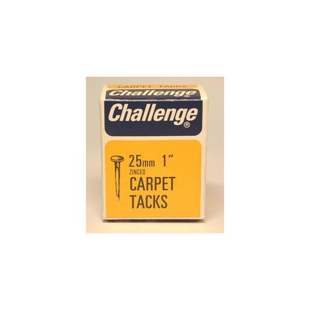 Challenge Carpet Tacks - Zinc Plated (Box Pack) 25mm [11404]