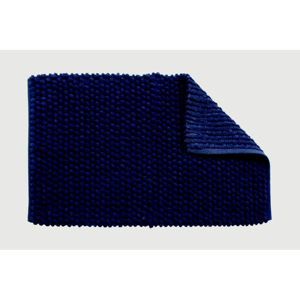 Croydex Navy Soft Cushioned Bath Mat Textile Bath Mats/Navy [AN160134]