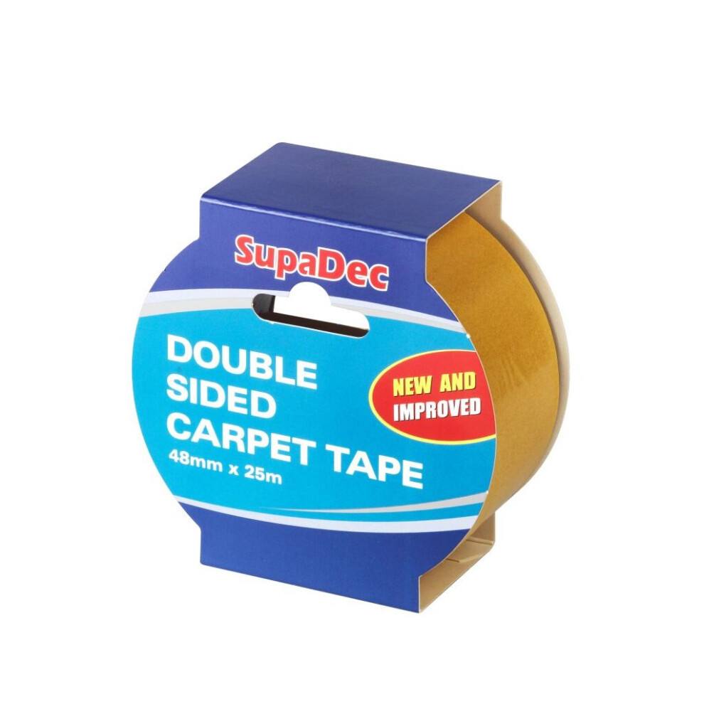 Supadec Double Sided Carpet Tape 48Mm X 25M - Dsct25 5017193613578