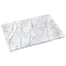 Judge Polished White Marble Board 30 x 20cm [H360]
