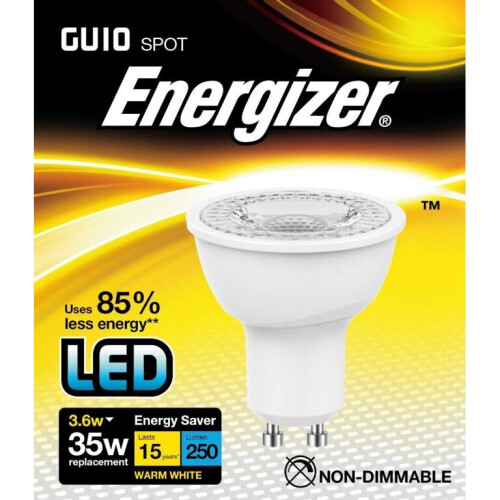Energizer Energizer LED GU10 3.6w GU10 Boxed [S8821]