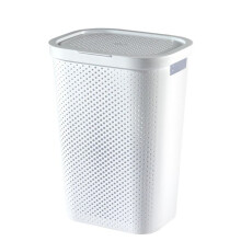 Curver Recycled Infinity Dots Laundry Hamper 60L White [245680]