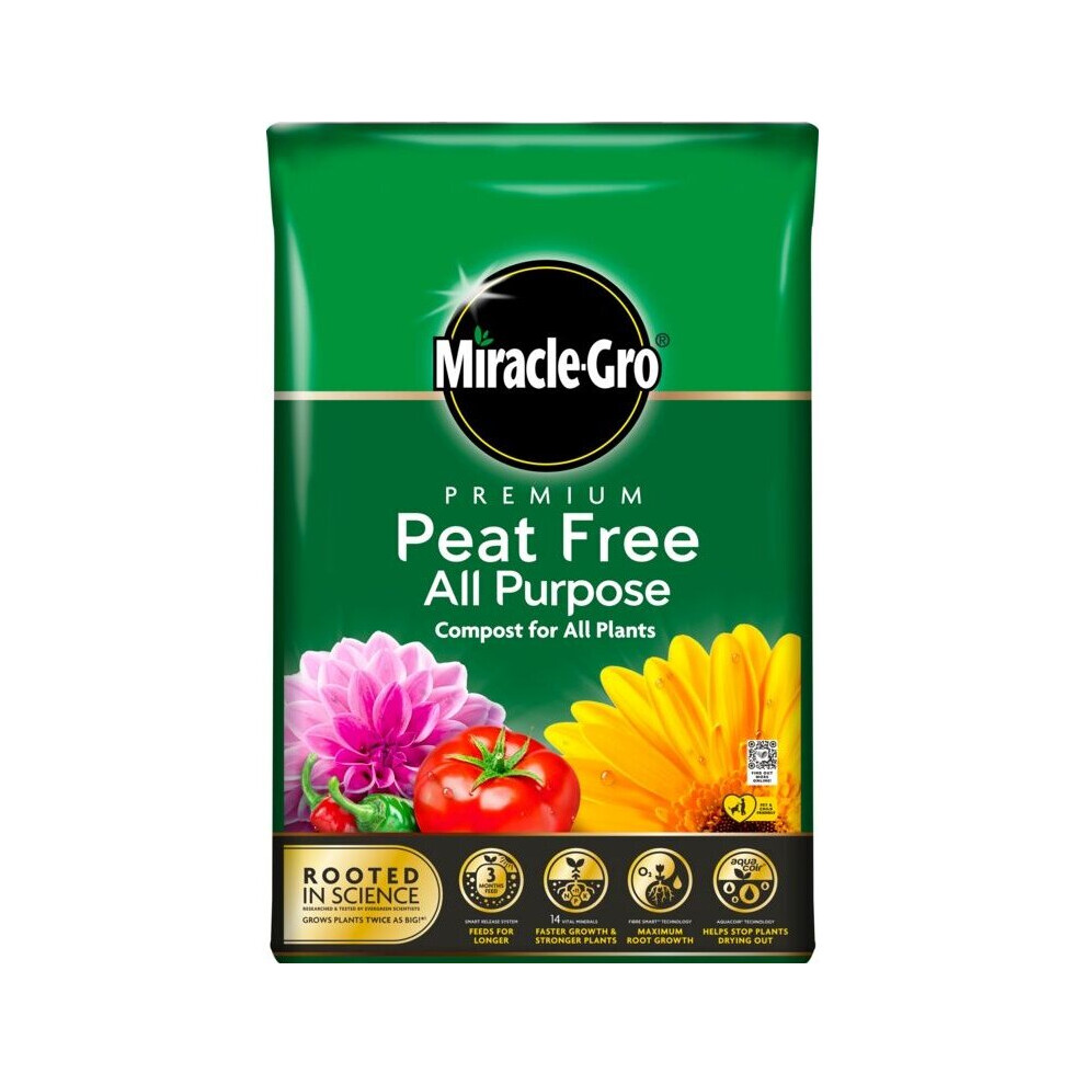Miracle-Gro All Purpose Peat Free Compost 40L [119766]
