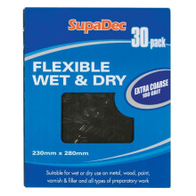 SupaDec Flexible Wet & Dry Paper Fine 400 Grade Pack 30 [WD400]