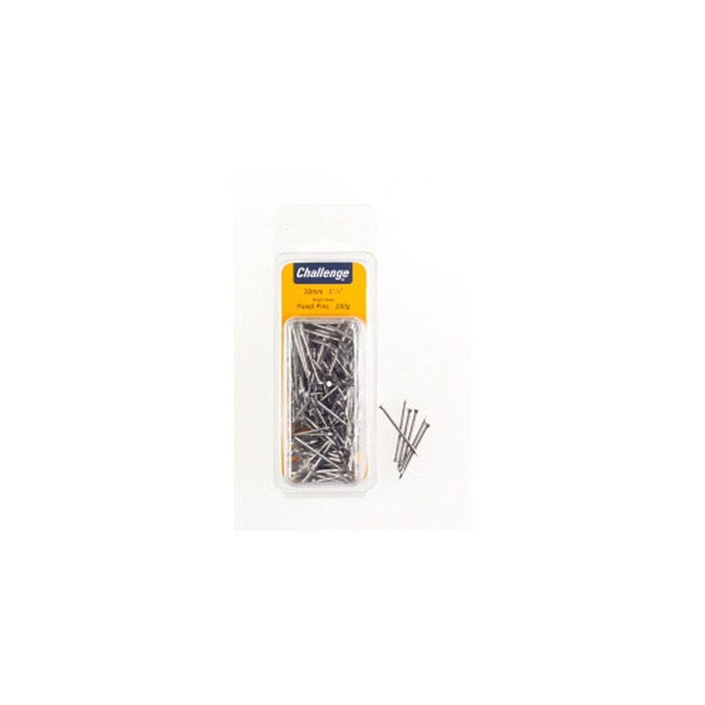 Challenge Panel Pins - Bright Steel (Folding Clam Pack) 30mm [40224]
