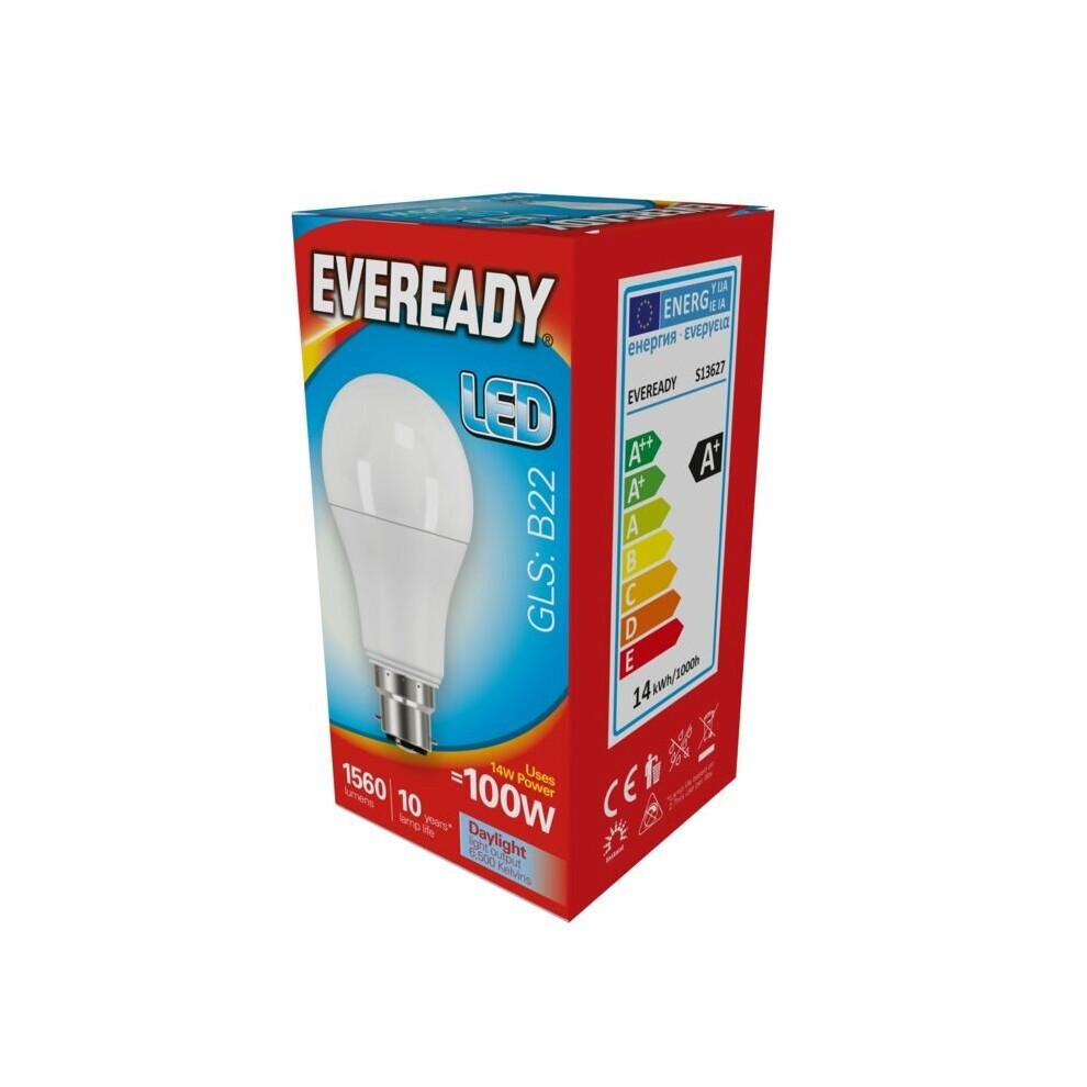 Eveready Led Gls 14W 1560Lm Daylight 6500K B22 [S13627]