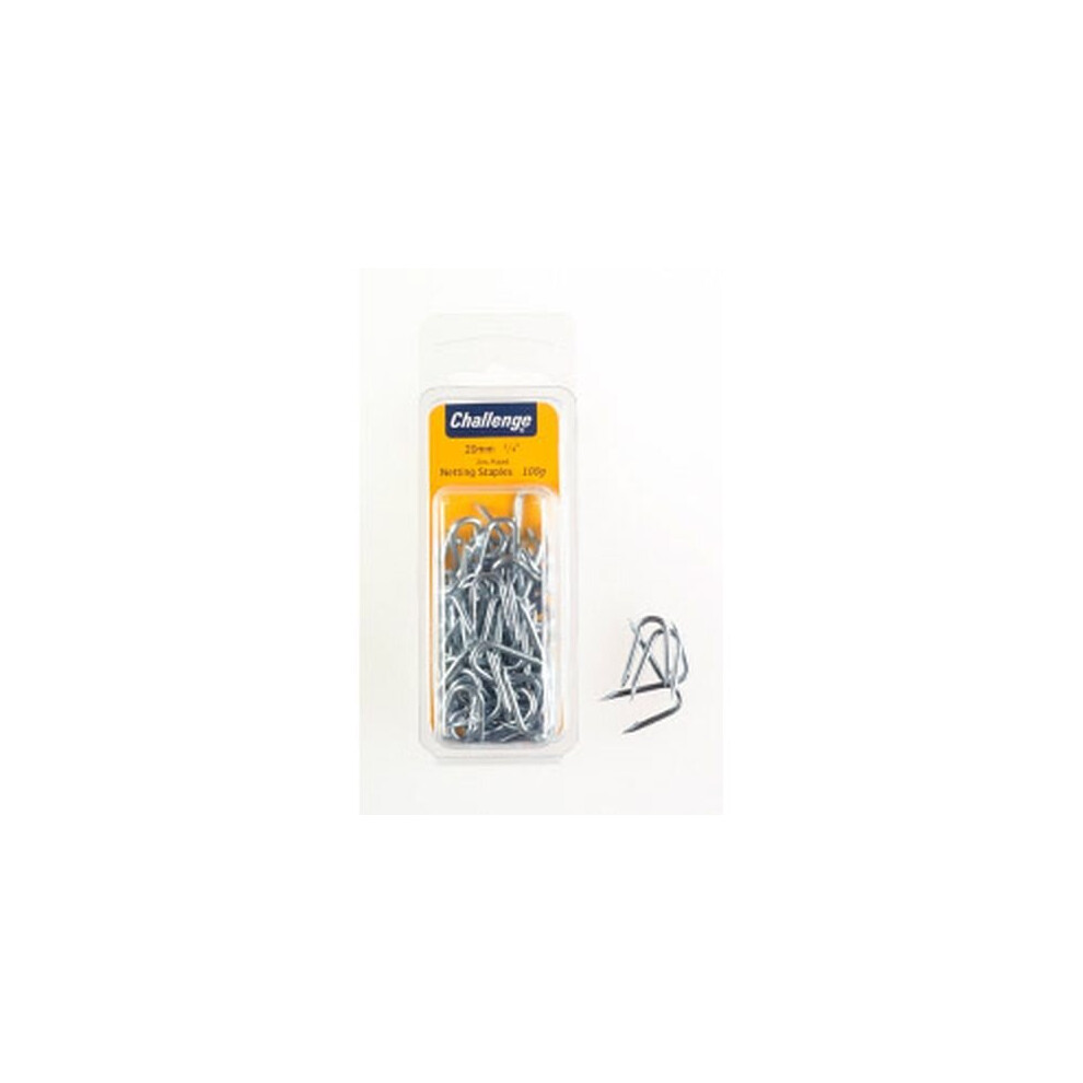 Challenge Netting Staples - Zinc Plated (Folding Clam Pack) 20mm [40241]