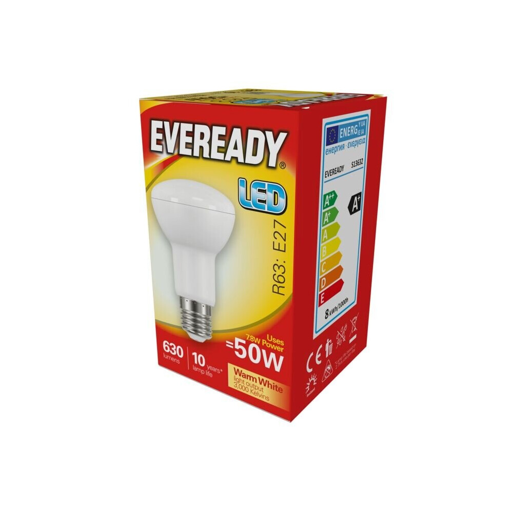 Eveready LED R63 7.8W 806lm Warm White 3000k E27 [S13632]