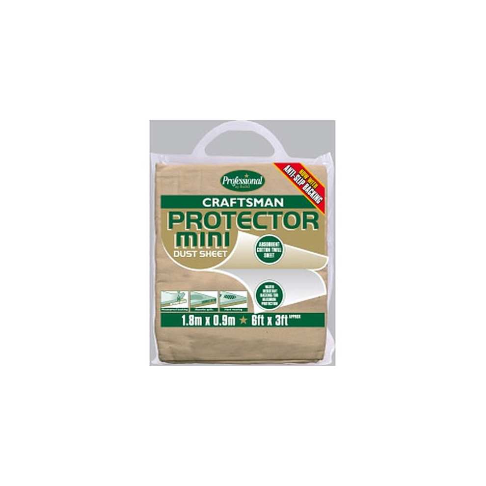 Rodo Craftsman Protector Dust Sheet Size 1.8 X 0.9M (6' X 3') [Crprmini] 5019200072156