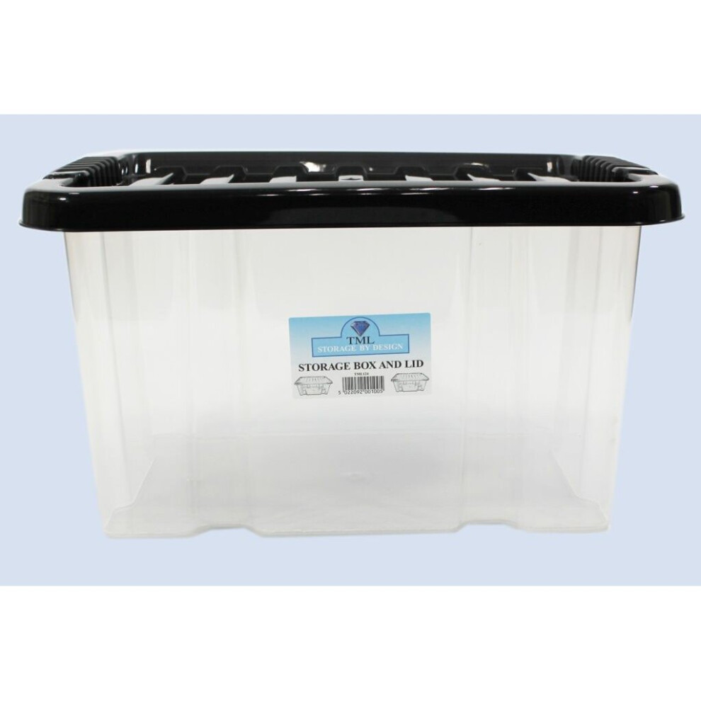 TML Storage Box & Lid 24L Clear - TML124