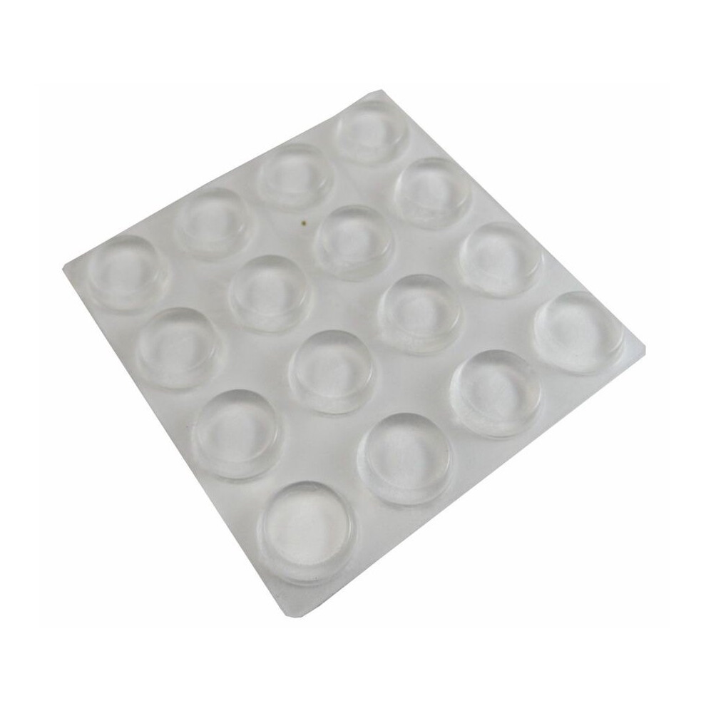 Felt Gard Surface Guard Vinyl Clear Round Pads Pack 16 13Mm [9967] 039003099674