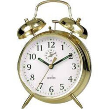 Acctim Saxon Bell Alarm Clock Brass [12628]