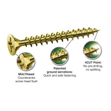 Spax Woodscrews With Yellox Coating Box 200 3.5mm x 50mm [1081020350503]