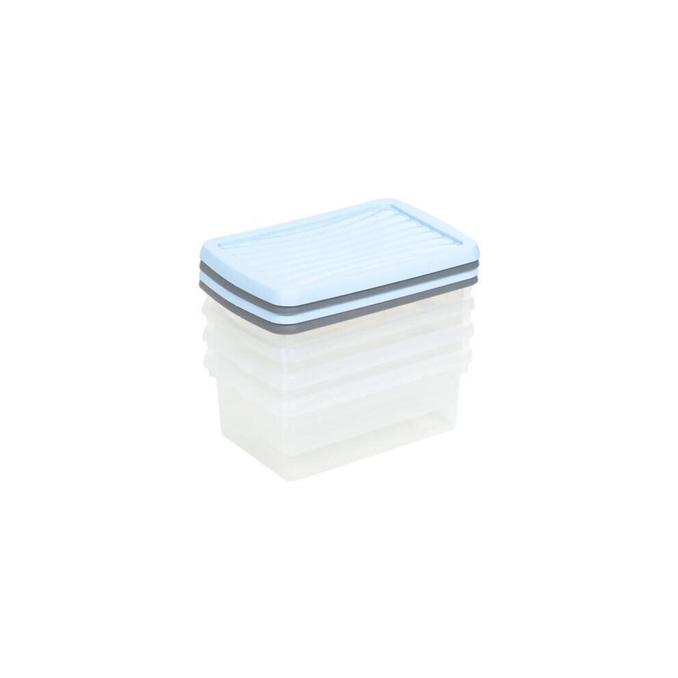 Wham Boxes And Lids 3.5L 2 Assorted Colours Pack 4 [13109]